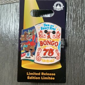 Disney Parks Fun And Fancy Bongo 75th Anniversary Limited Release Hinged Pin